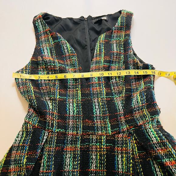 Slate & Willow Multicolored Classic Plaid Sleeveless Fit And Flare Dress Size 4 - Picture 7 of 11
